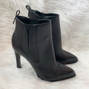 Kendall + Kaylie Black Leather Ankle Boots